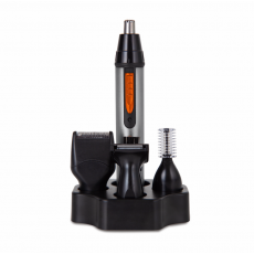 Carmen Titan Cordless Nose Trimmer Set - Titanium and Orange